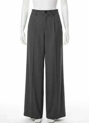 Pantalon jupe ample taille haute vintage business femme - Vue 1 - Pantalon jupe