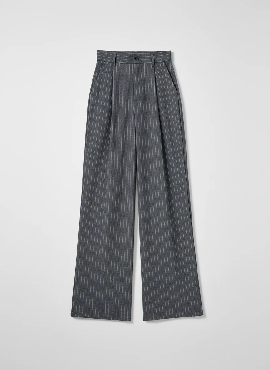 Pantalon jupe ample taille haute vintage business femme - Vue 12 - Pantalon jupe