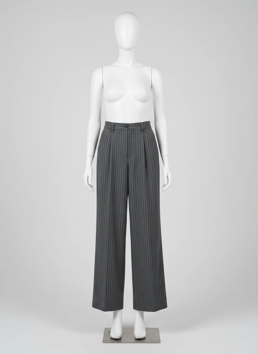 Pantalon jupe ample taille haute vintage business femme - Vue 7 - Pantalon jupe