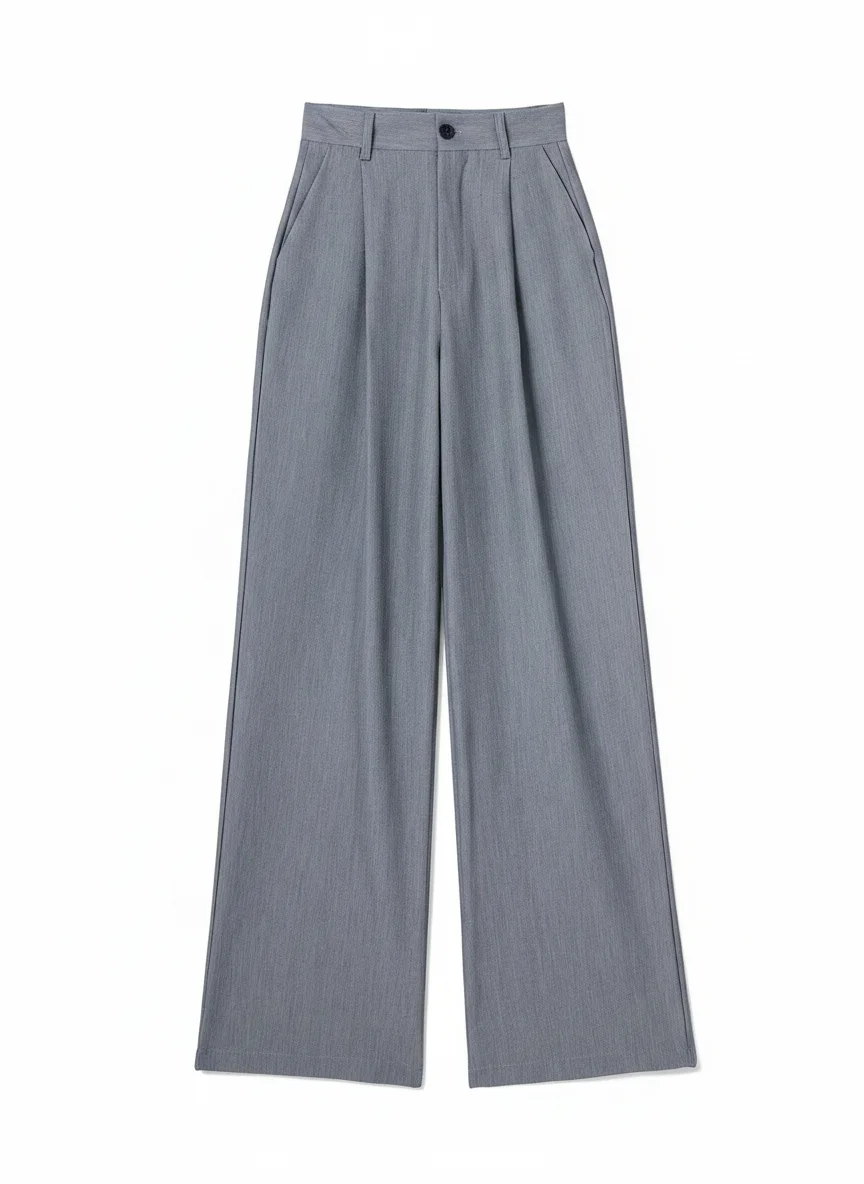 Pantalon jupe ample taille haute vintage business femme - Vue 9 - Pantalon jupe