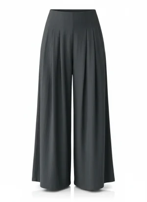 Pantalon jupe coton lin taille moyenne printemps décontracté - Vue 1 - Pantalon jupe