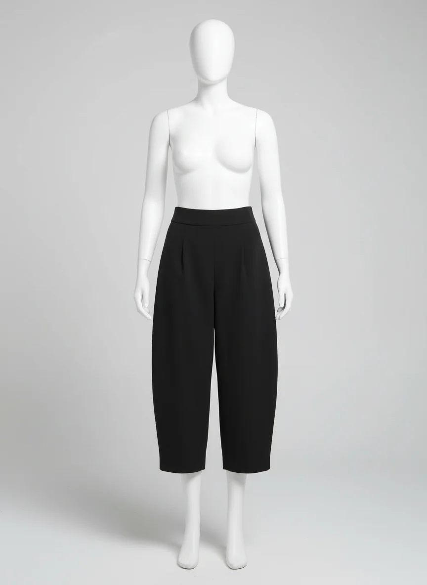 Pantalon jupe coupe ballon taille haute vintage femme - Vue 11 - Pantalon jupe