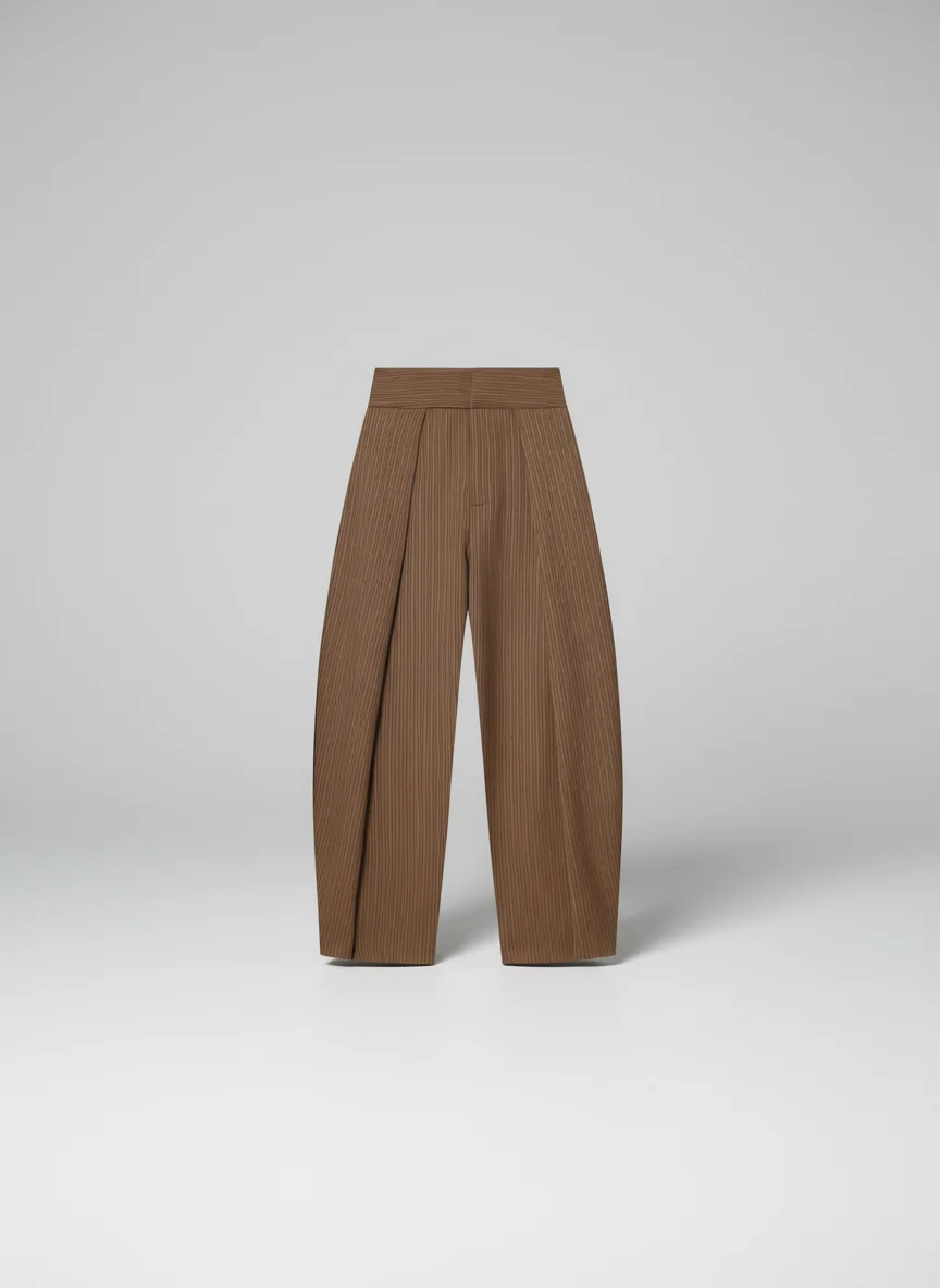 Pantalon jupe coupe ballon taille haute vintage femme - Vue 12 - Pantalon jupe