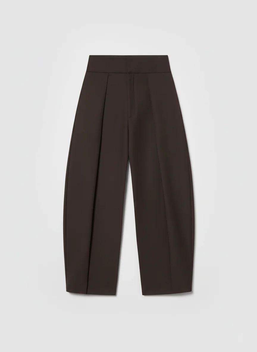 Pantalon jupe coupe ballon taille haute vintage femme - Vue 13 - Pantalon jupe