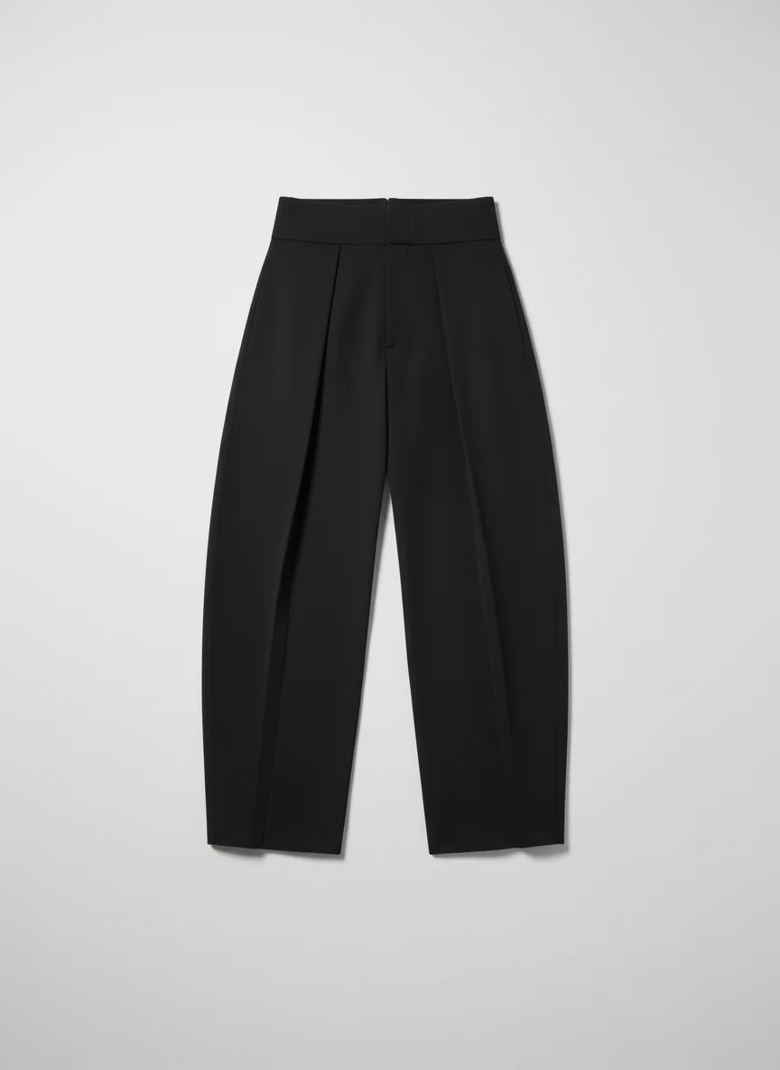 Pantalon jupe coupe ballon taille haute vintage femme - Vue 14 - Pantalon jupe