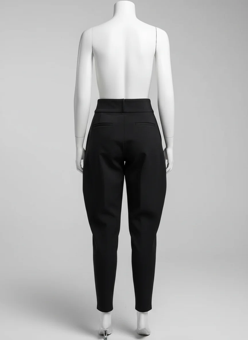 Pantalon jupe coupe ballon taille haute vintage femme - Vue 3 - Pantalon jupe