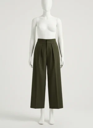 Pantalon jupe coupe droite taille haute bureau femme - Vue 1 - Pantalon jupe