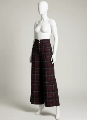 Pantalon jupe écossais épais professionnel hiver - Vue 1 - Pantalon jupe