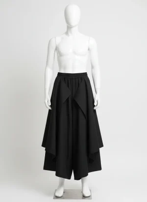 Pantalon jupe homme ample irrégulier punk streetwear - Vue 1 - Pantalon jupe