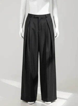 Pantalon jupe homme ample plissé croisé vintage - Vue 1 - Pantalon jupe