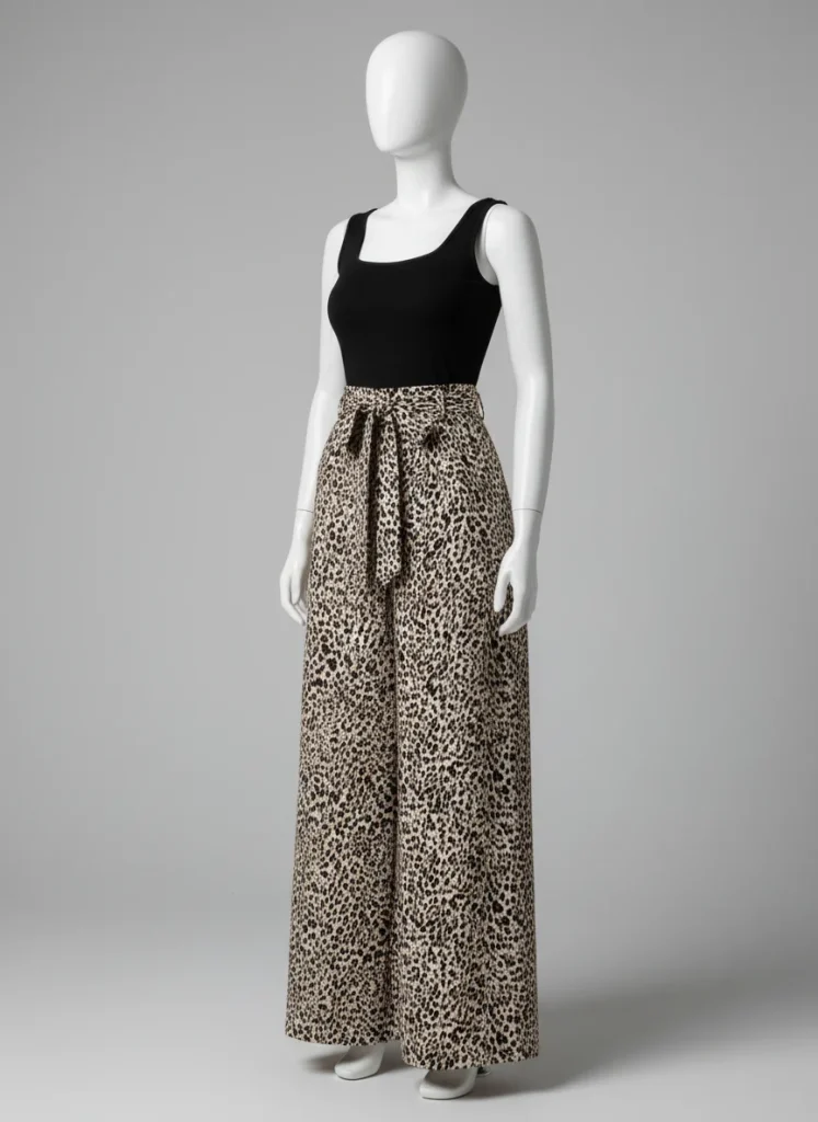 Pantalon jupe imprimé ample bohème vacances femme - Vue 3 - Pantalon jupe