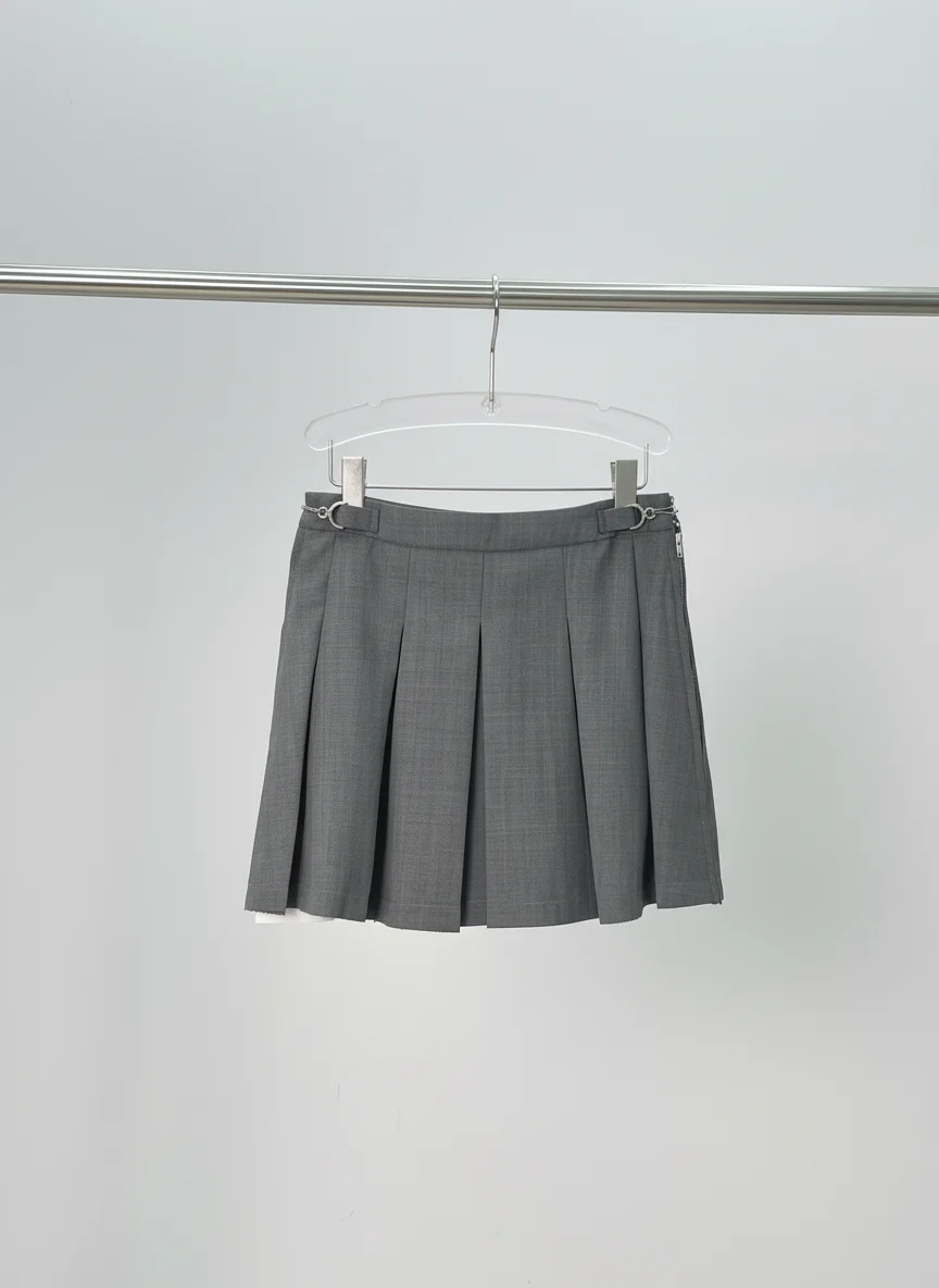 Pantalon jupe laine taille haute vintage élégant femme - Vue 8 - Pantalon jupe